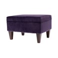 thumbnail image 2 of Transitional Brooklyn Upholstered Home Décor Storage Bench Amethyst, 2 of 5