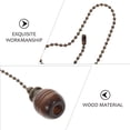 thumbnail image 4 of 2pcs Retro Wooden Fan Light Pull Chain Ceiling Light Hanging Adornment Decor, 4 of 5