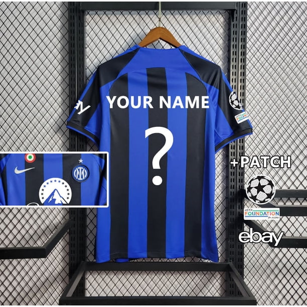 Camiseta De Fútbol Inter Milan 22/23 S-4XL . Puede Agregar Tu Nombre Y Número