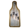 thumbnail image 2 of KuzmarK Wine & Cheese Glass Cutting Board Wood Box Gift Set - Seven Silly Siamese Kitties Art by Denise Every, 2 of 2