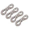 thumbnail image 1 of Unique Bargains Glitter Shoelaces, 4pack 55'' Rhinestone Round Shoelaces, Drawstring Cords Replacement for Hoodie(Colorful White), 1 of 6