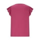 thumbnail image 4 of Tops bonitos,Blusa de mujer con cuello en V y volantes, camisa de punto plisada, manga corta, 100 % poliéster, ropa informal, sopatenor, 4 of 5