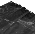 thumbnail image 3 of FREEAMG Black Marble Shower Curtain Waterproof Fabric Bath Curtain with Hooks for Bathtub Bathroom Decor, 60 x 72 Inch, 3 of 6