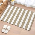 thumbnail image 2 of Beige Striped Large Area Rugs for Bedroom Living Room, Soft Non Slip Carpet Bedside Rug, Modern Farmhouse Beige White Stripes Rectangular Floor Cover Kitchen Accent Rug 2'x3' for Dining Room/Office, 2 of 9
