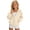 A86 Beige, variant on Yuncity Girls Sweatshirt Winter Solid Color Zip Up Hooded Jacket With Front Pockets Comfortable Daily Casual Wear Size 4-5 Years Beige