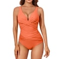 thumbnail image 2 of Women's SlimPleated Gathering Swimsuit - S-XXL, 2 of 5