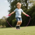thumbnail image 5 of New Rope Skipping For Children, Kids' Patterned Rope Skipping Featuring Eco-Friendly Pvc Material, Soft Knot Winding & Slip Handle, Colorful Adjustable Fitness & Racing Rope, 5 of 5