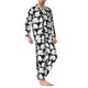 thumbnail image 2 of Balery Cute Cartoon Polar Bear Pijama para Hombre de Dos Piezas con Manga Larga, Conjunto de Dormir y Descanso Suave con Bolsillos-X-Large, 2 of 7