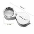 thumbnail image 1 of Jinsinto 1pc Jewelers Loupe, 30x-21mm, Foldable Loupe, 1 of 5
