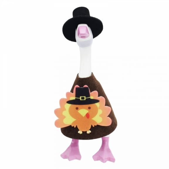 RUINIXCW 7 Inch Deck Goose Outfits 10Sets Desk Duck Outfit Mini Porch Goose Outfit for Desktop Goose Figurine Decor Holiday Desk Goose Felt Clothes (No Goose)