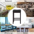 thumbnail image 6 of PayLessHere Stylish 29" PU+ Solid Wood Bar High Chair Set of Two, 6 of 8
