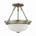 thumbnail image 2 of Nuvo Lighting 2 Light 11" Semi-Flush with Frosted White Glass, 2 of 2