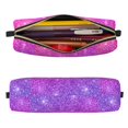 thumbnail image 2 of Fotbe Pink Purple Glitter Estuche para Lápices de Cuero con Estampado, Estuche con Cremallera Resistente, Organizador Compacto y Elegante para Papelería, 2 of 7