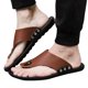 thumbnail image 4 of Chanclas de verano para hombre, zapatillas de playa, cómodas zapatillas con punta abierta y correa en T Wmkox8yii  123q657, 4 of 6