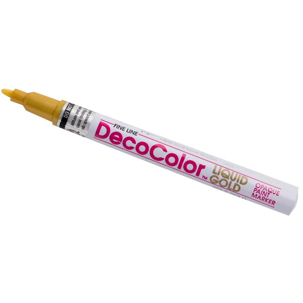 Marvy Uchida Fine Line Opaque Paint Marker, Gold, 1/Pack