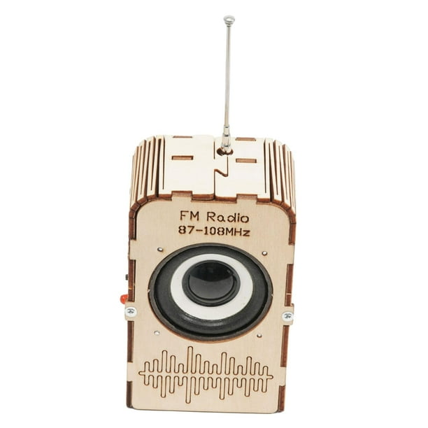 Rompecabezas de modelo de Radio 3D de madera, materiales creativos de aprendizaje, experimento científico, rompecabezas de aprendizaje para regalo de