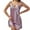 Purple, variant on IWRICH Women's Satin Lace Trim Lingerie Spaghetti Strap Elegant Nightgown Deep V Neck Sleepwear RD2 XL