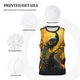 thumbnail image 3 of Sikiie Elegant Gold Leaf Peacock Basketball Jersey Reversible Men's Mesh Athletic Sports Shirts Training Practice S-4XLLarge, 3 of 6