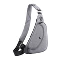 thumbnail image 3 of Segolike Men Chest Bag Bag Lightweight Trendy Purse Chest Shoulder Backpack for Running Climbing Mountaineering Trekking Fishing Grey, 3 of 8