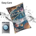 thumbnail image 6 of Honeii Starry Sky Planet Lollipop Print Pillow Cases,Plush Throw Pillow Covers,Decorative Pillowcase for Sofa, Couch, Living Room-14"x20", 6 of 6