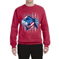 thumbnail image 2 of Wild Bobby Great White Shark USA Since 1776 Unisex Crewneck Sweatshirt, 2 of 6