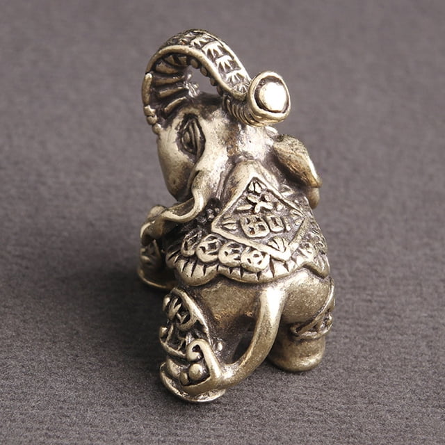 unbranded 2Ud En Latón Con Estatua De Elefante Para Vintage De Interior