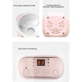 thumbnail image 4 of Slow Cooker, 200W 1L Small Slow Cooker with Ceramic Inner Pot, Adjustable Temperature and Time, Mini Automatic Electric Pot, Ceramic Soup Porridge Cooker, 4 of 5
