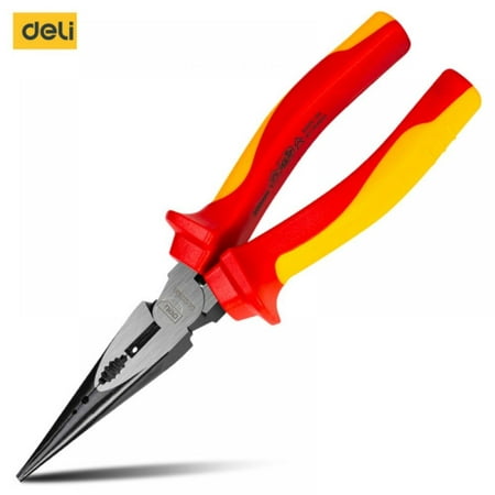 

Special Buys! Deli Insulated Labor-saving Diagonal Pliers/needle Nose Pliers/wire Pliers Can Withstand Voltage 1000V (8 6 )