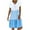 Blue, variant on Lindreshi Plus Size Dresses Casual Formal Fashion Women's Summer Casual Sleeveless Round Neck Solid Fork Opening Dress