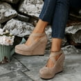 thumbnail image 6 of Casual Slip On Shoes for Women with Stretch Panels Stylish Women's Casual Shoes For Everyday Comfort With On Design And Wedge Heel For All Seasons, 6 of 9