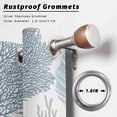 thumbnail image 5 of Outdoor Curtains for Patio Waterproof Teal Blue Starfish Shell Indoor/Outdoor Curtain Tiebacks Coastal Ocean Coral Privacy Sun Block Grommet Drapes for Pergolas Gazebo Porch 2 Panel 54x108 Inch, 5 of 9