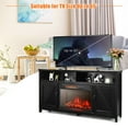thumbnail image 5 of Gymax 59'' Fireplace TV Stand W/ 25'' 1350W Electric Fireplace Heater Black, 5 of 10
