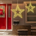 thumbnail image 3 of Northlight LED Lighted Wire Stars Outdoor Christmas Decorations - 18" - Gold - Set of 2, 3 of 7