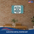 thumbnail image 2 of Aleexa Do the Dishes Metal Poster by DC | Vintage Tin Sign Wall Art for Indoor Use | 20x16" Rust-Free Aluminum Decor for Kitchen | UV Protected & Weatherproof Print | Made in USA, 2 of 7