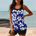 thumbnail image 5 of XUNKUSGA Womens Tankini Bathing Suits Fashion Loose Floral Two Piece Bathing Suits Classic Blouson Tank Top with Boy Shorts Breathable Lightweight Tankini Swimsuits for Women S-2XL, 5 of 5