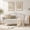 Beige, variant on Upholstered Loveseat Sofa, 67" Wide Modern Scalloped Back Couch with Linen-Look Fabric, Small Space Accent Sofa with Gold Metal Legs, Bedroom Living Room Apartment Sofa, Blush Pink