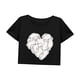 thumbnail image 3 of Camiseta corta de verano para mujer, elegante, cómoda y sencilla, con cuello redondo, para viaje SG, 3 of 7
