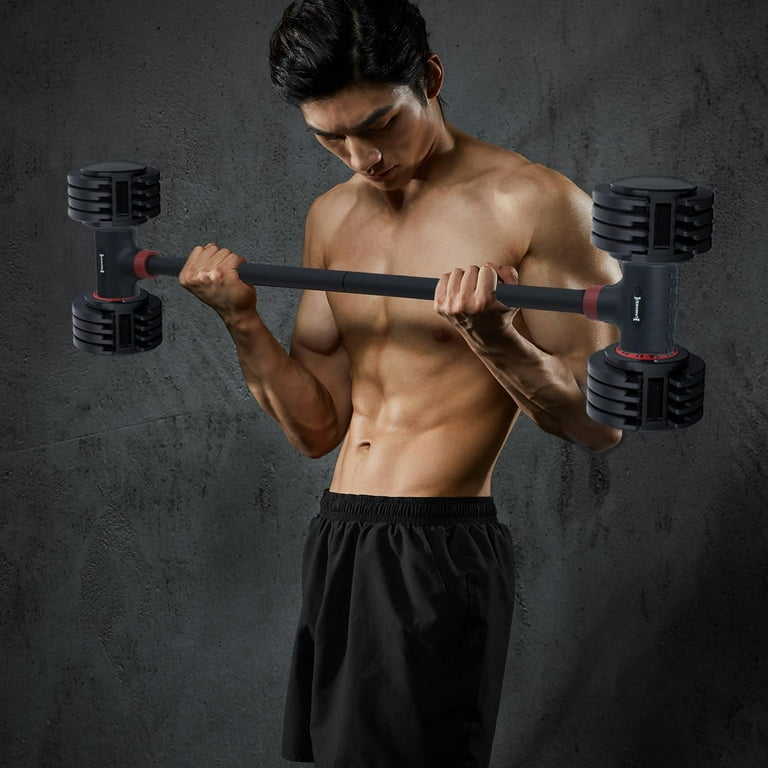 EZ Curl Bar Dumbbell to Barbell Converter, Adjustable Kettle