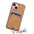 thumbnail image 4 of Funda con soporte para iPhone 15, tarjetero, piel sintética, cubierta trasera de TPU revestida, verde, 8453632529760, gris, 4 of 5