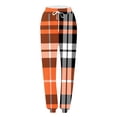 thumbnail image 4 of Plebaso Womens Cinch Bottom Sweatpants with Pockets Solid Color Printed High Waist Baggy Running Jogger Pants, 4 of 5