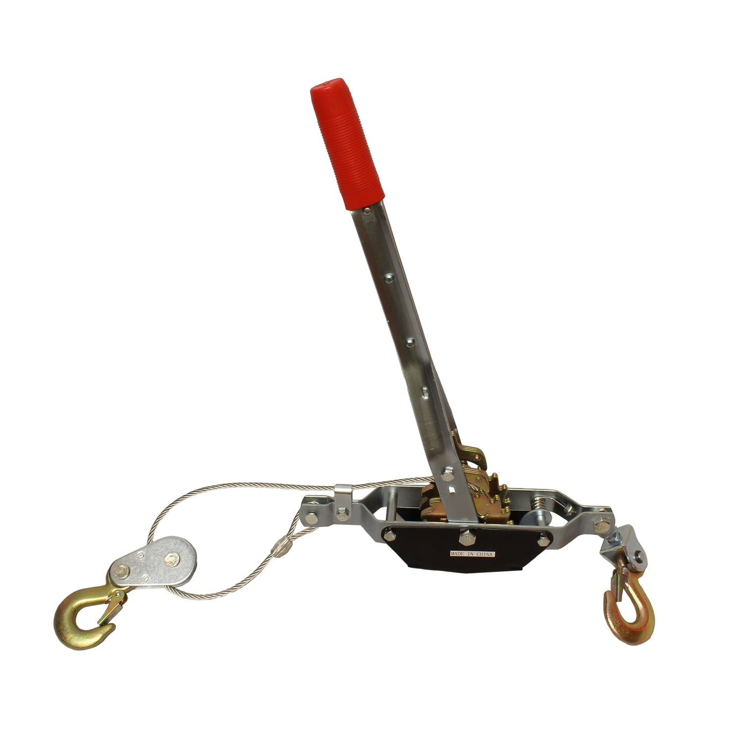 ABN HeavyDuty Hand Puller & Cable Rope 2Ton DualGear 2Hook Come