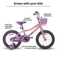 thumbnail image 2 of JOYSTAR Paris Girls Bike for Toddlers and Kids 3-5 Years Old, 16 Inch Kids Bike with Training Wheels, Kids' Children Bicycle, Pink, 2 of 8