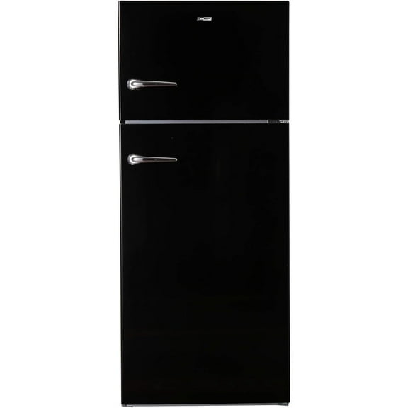 Equator Advanced Appliances Retro Refrigerator 18 cu ft w/ Ice Maker - Vintage Top Mount Fridge 110V, Bisque