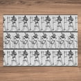 thumbnail image 3 of Ambesonne Egyptian Print Jigsaw Puzzle, Hieroglyphics Anubis, Heirloom-Quality Fun Activity for Family Durable Cardboard, 1000 pcs, Black White, 3 of 5