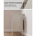 thumbnail image 7 of EYYTHUNG Record Player Stand with Vinyl Record Storage Holds up to 180 Albums, Large Turntable Stand Dispaly Shelf, Farmhouse Wood End Table, Antique White, 7 of 7