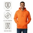 thumbnail image 5 of Gildan High Visibility Safety Hoodie Sweatshirt Hi Vis Reflective Sweatshirt for Winter (Safety Green, M), 5 of 8