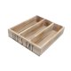 thumbnail image 4 of Organizador de cubiertos de madera, bandeja de almacenamiento para utensilios de cocina, rústica, multifuncional, con compartimentos, bandeja para cub, 4 of 9