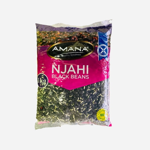 Amana Njahi Black Beans – 2.2lb | Premium African Black Beans for Cooking & Traditional