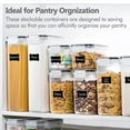 Kitchen Food Storage Containers Set, Kitchen Pantry Organization and
