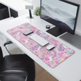 thumbnail image 2 of Long Mouse Pads for Desk,Pink Unicorns Flamingos Pattern Desk Mats on Top Of Desks, Desk Mouse Pad Extra Large with 3mm Non-Slip Base and Stitched Edge for Gaming,Office,Work,Home 31.5"x11.8", 2 of 6